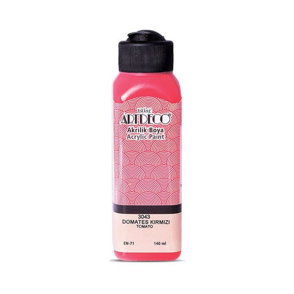 Artdeco 3043 140 ml Domates Kırmızı Akrilik Boya