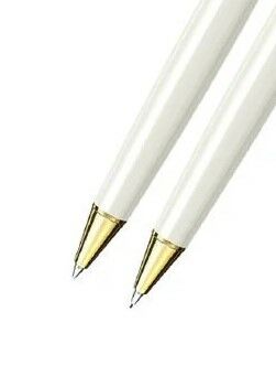 Scrikss 35 Beyaz Altın Tükenmez Kalem & Versatil Kalem Seti