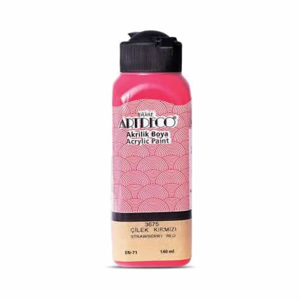 Artdeco 3675 25 ml Çilek Kırmızı Akrilik Boya