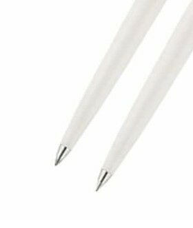 Scrikss 33 Beyaz Lüks Kutu Tükenmez & Versatil Kalem Seti