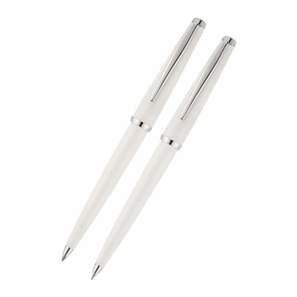 Scrikss 33 Beyaz Lüks Kutu Tükenmez & Versatil Kalem Seti