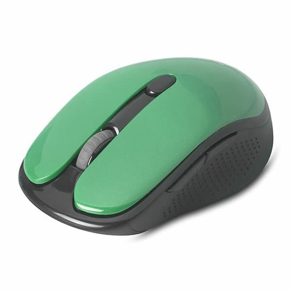 EVEREST SM-865 1600 DPİ 6D ALKALİN PİLLİ METALİK YEŞİL KRİSTAL KUTULU KABLOSUZ SESSİZ MOUSE