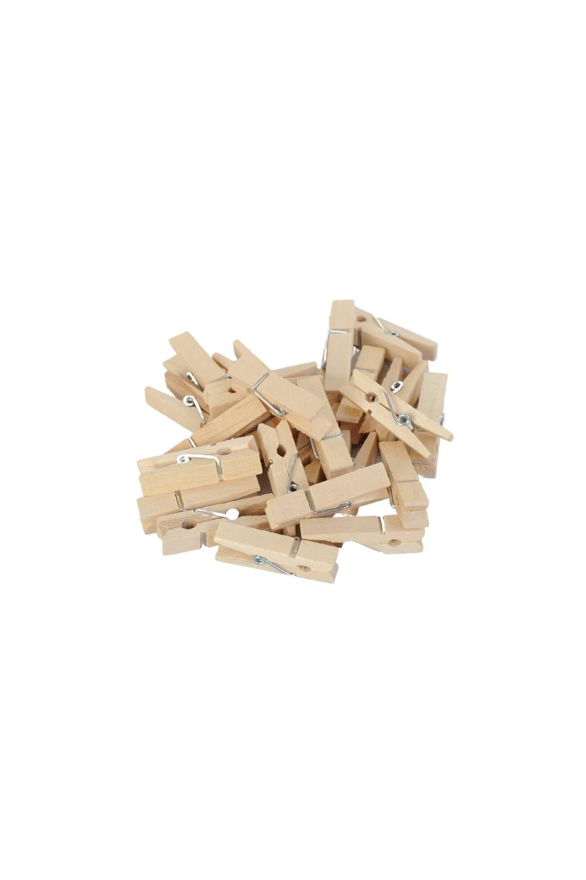 BRONS BR-906 KÜÇÜK NATURAL AHŞAP MANDAL