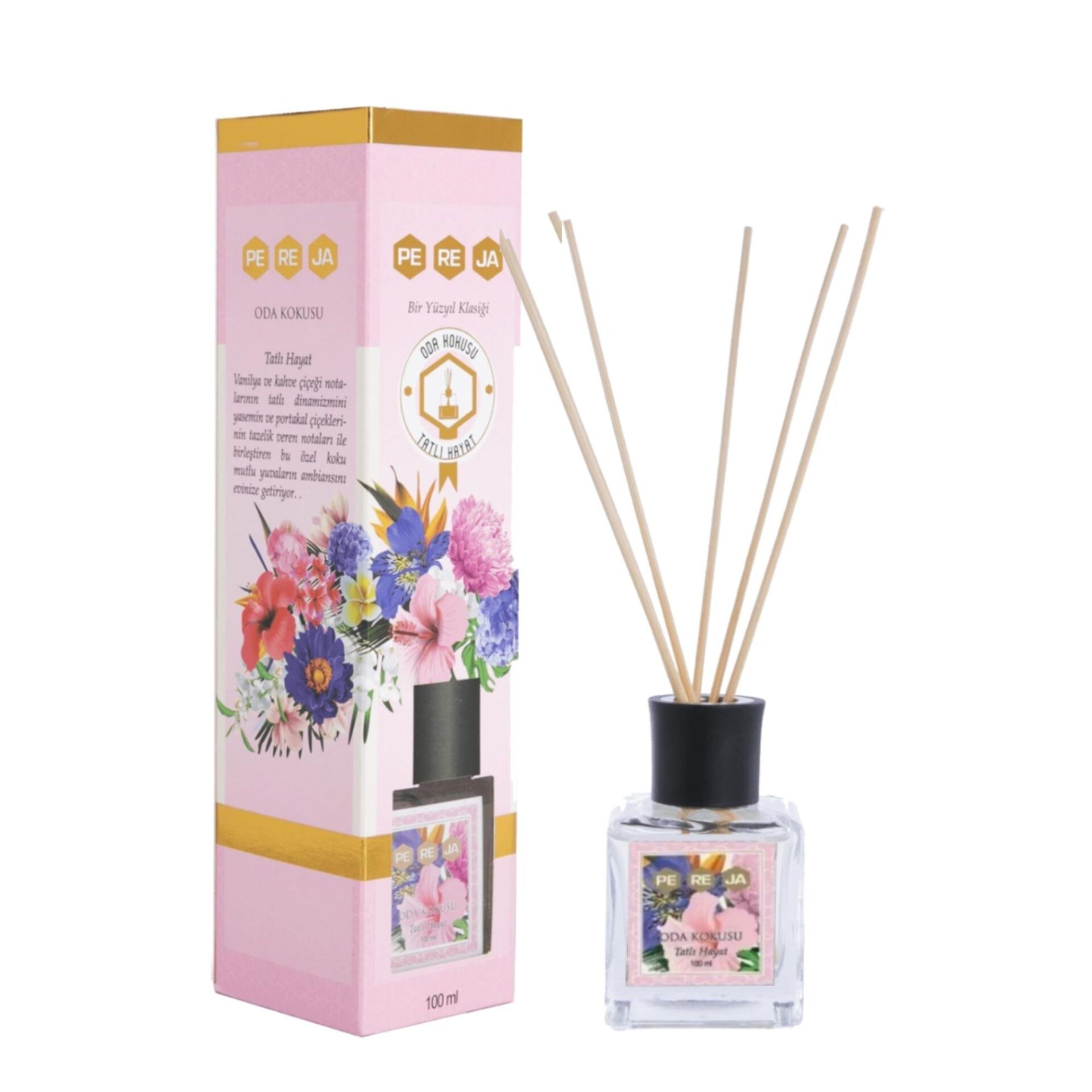 Pereja 100 Ml Tatlı Hayat Bambu Çubuklu Oda Kokusu