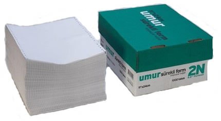 Umur 30000002 11x24 2 Nüsha 5.5 Perforeli 1000 li Sürekli Form Kağıdı