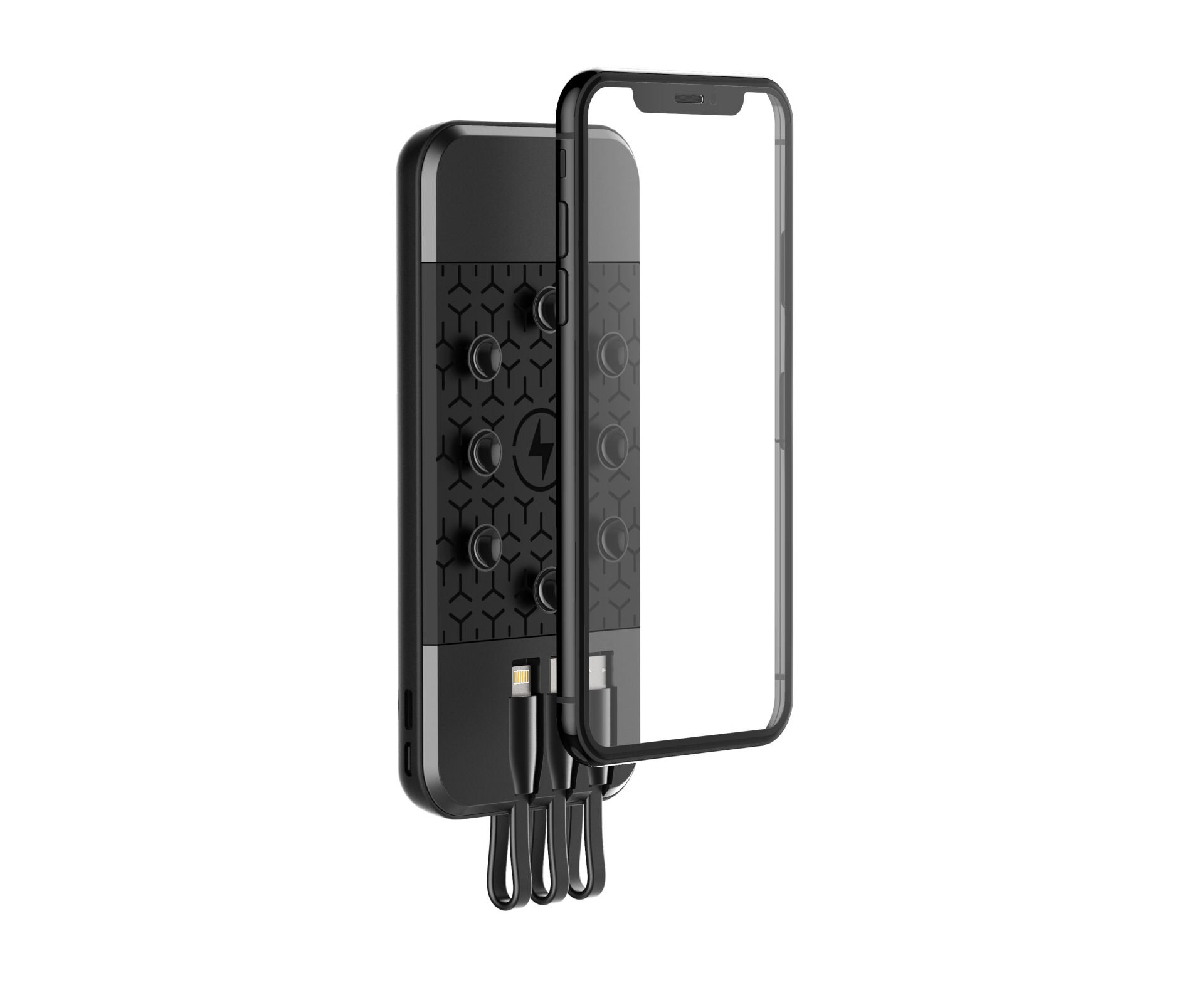 X-LEVEL XP2299 X-POWERCHARGE 10000 MAH WİRELESS CHARGE SİYAH POWERBANK