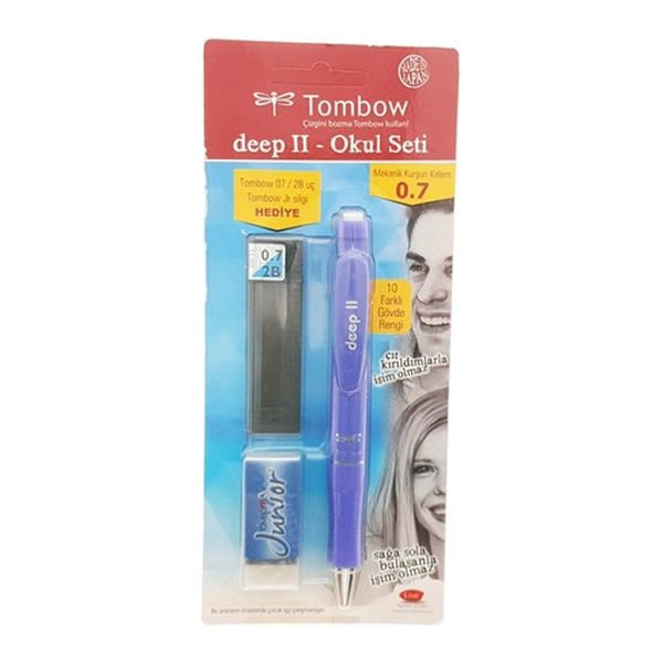 Tombow Deep II 0,7 mm Violet Okul Seti