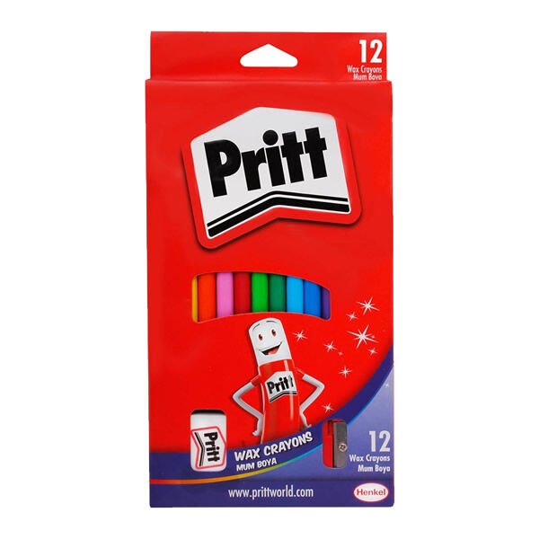 Pritt 1433960 12 li Silinebilir Pastel Boya
