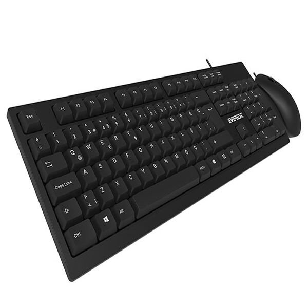 EVEREST KM-615 SİYAH USB COMBO Q STANDART KLAVYE & MOUSE SET