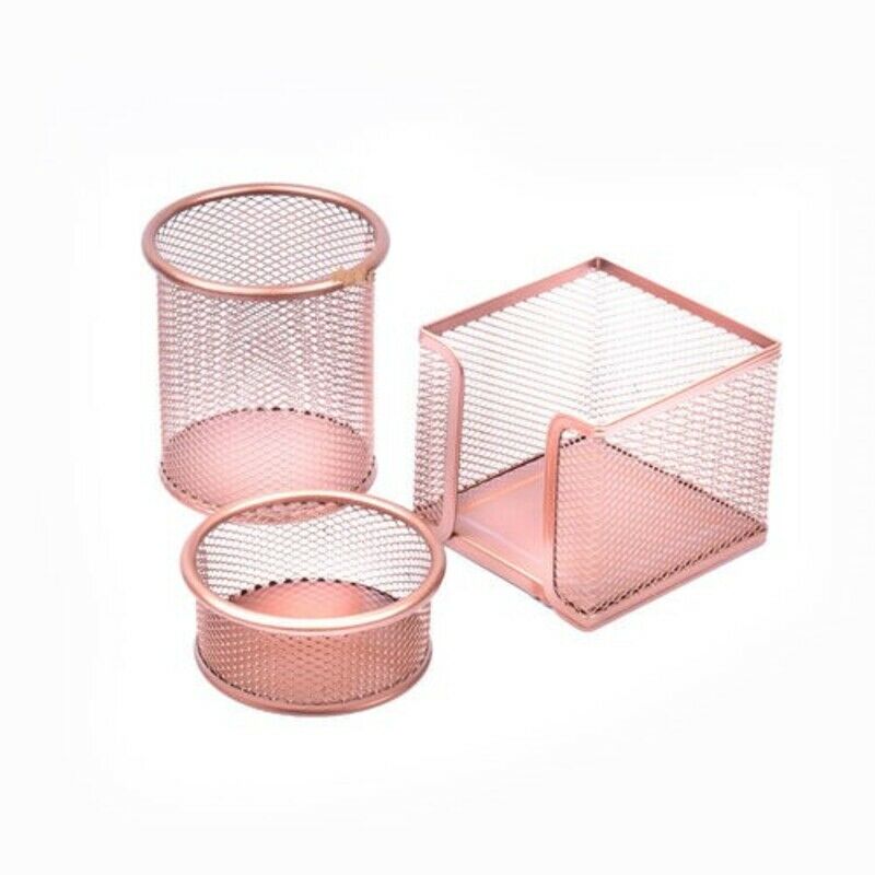 MAS 505 3 LÜ ROSE GOLD PERFORE MASAÜSTÜ SET