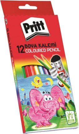 Pritt 12 li Karton Kutulu Boya Kalemi