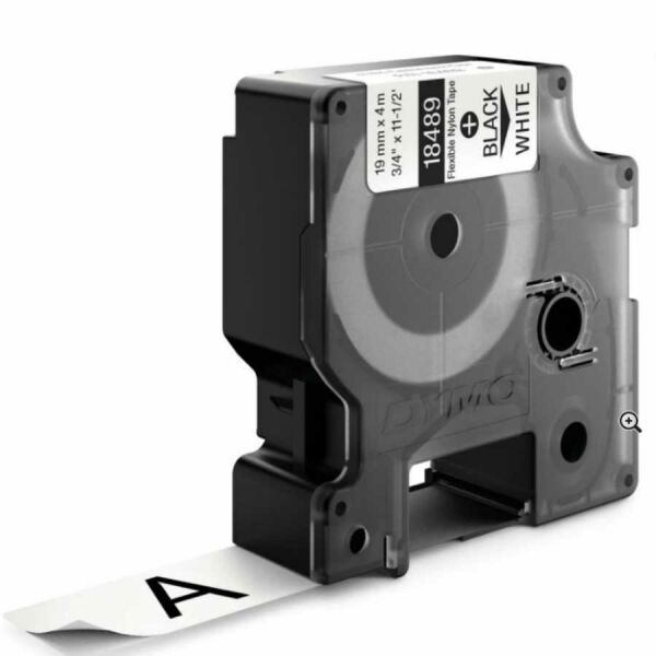 Dymo Rhino Pro Etiketi Renkli Vinil 12 MMx5.5 MT Sarı Üzerine Siyah 18432