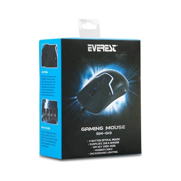Everest SM-G13 1600 Dpi Usb İnternet Cafe Oyuncu&Ofis Mouse