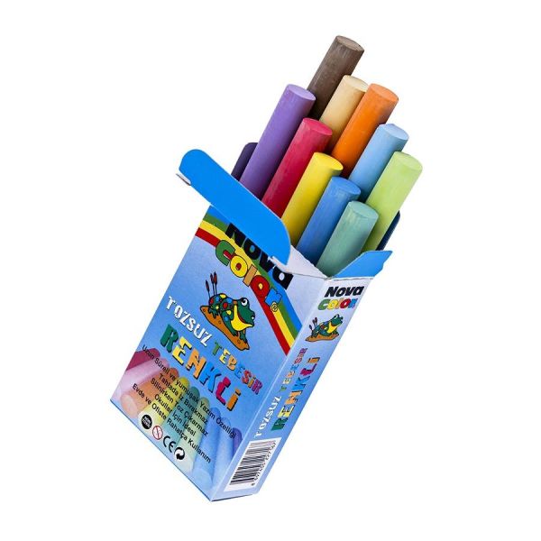 Nova Color Nc-4111 10'lu Tozsuz Renkli Tebeşir