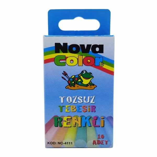 Nova Color Nc-4111 10'lu Tozsuz Renkli Tebeşir