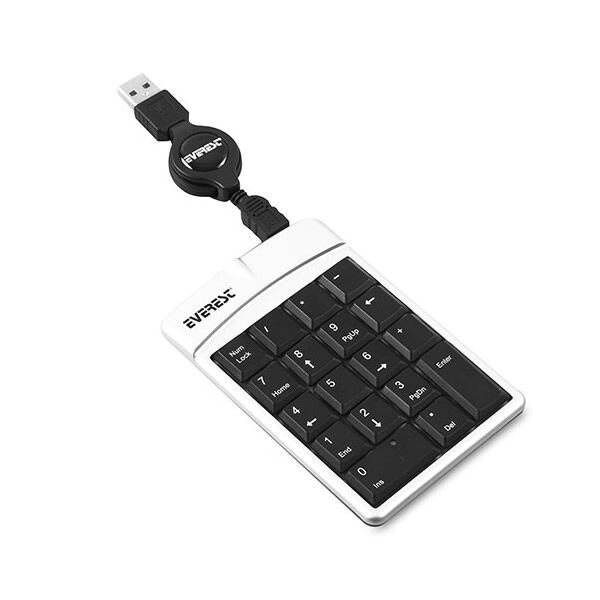 EVEREST KB-2017 GRİ & SİYAH USB NUMERİK STANDART KLAVYE