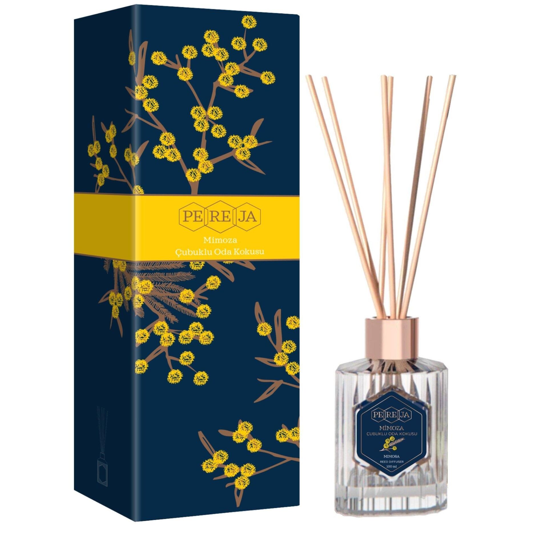 Pereja 100 ml. Reed Diffuser Mimoza Çubuklu Oda Kokusu