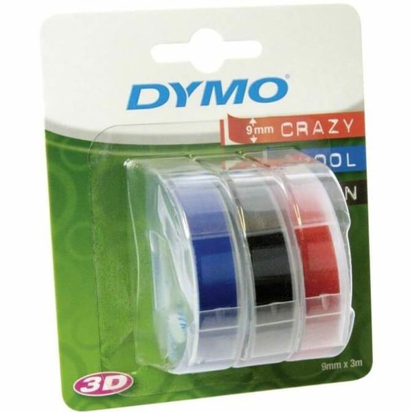Dymo 520102 9mmx3mt Kırmızı Kabartma Şerit