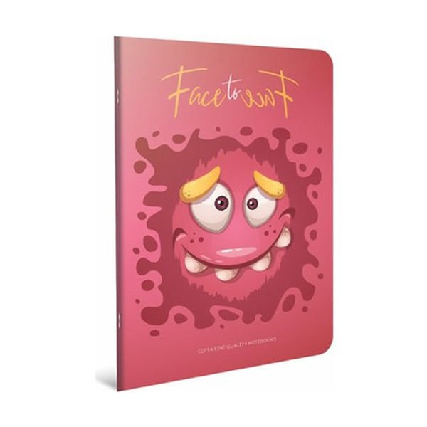 Gıpta Face to Face A4 60 Yaprak Çizgili Tel Dikişli Karton Kapaklı Defter