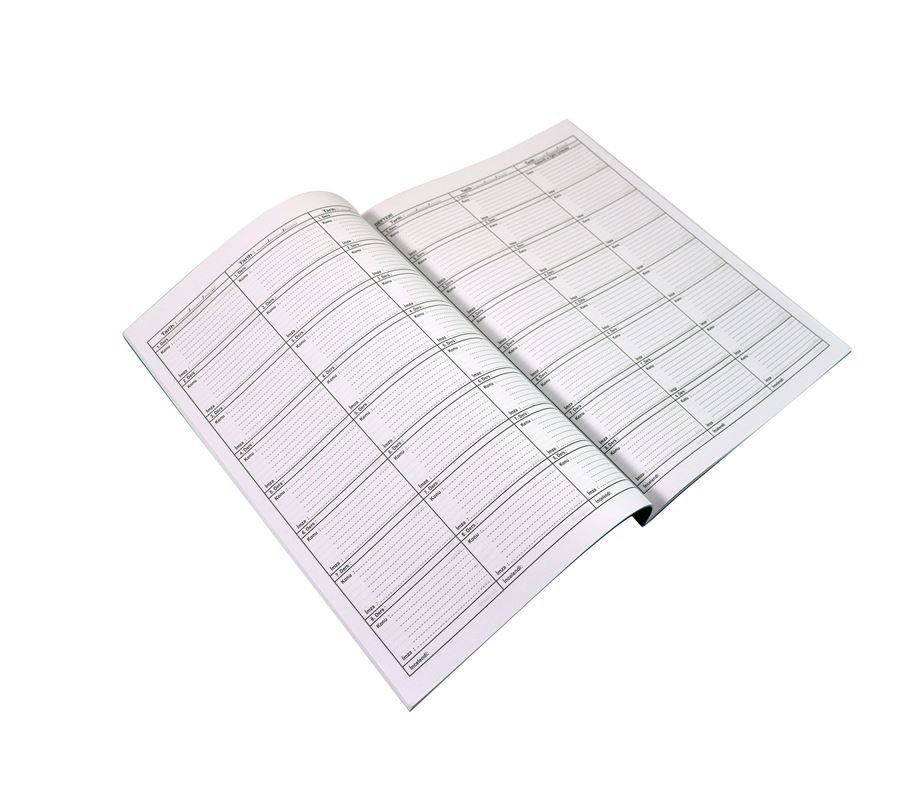DİLMAN 8 DERS YOKLAMASIZ PLASTİK KAPAKLI KARIŞIK KAPAK RENKLİ DERS DEFTERİ