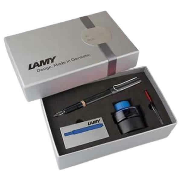 LAMY 71DS-M AL-STAR SİYAH DOLMA KALEM SETİ