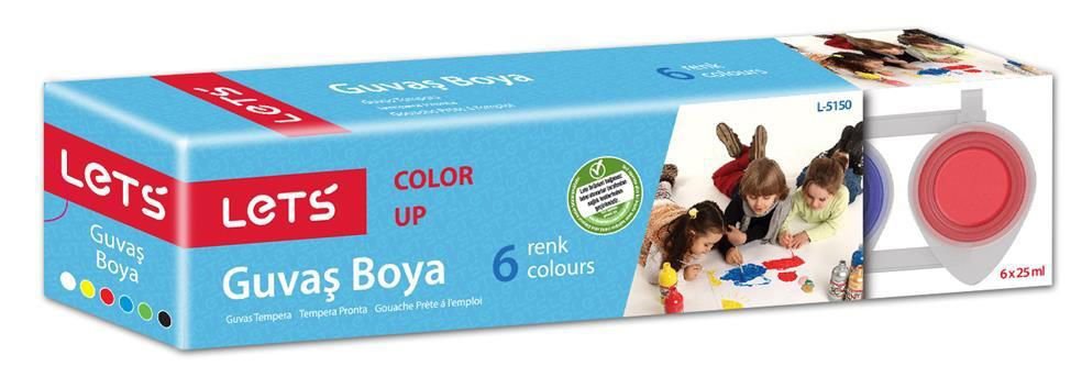 LETS 6 Lİ 25 MG GUAJ BOYA