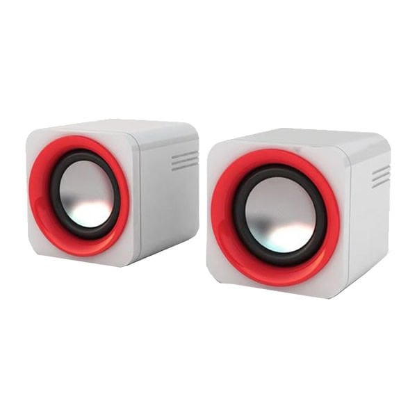 Snopy SN-14 Beyaz-Kırmızı 2.0 3Wx2 Usb Hoparlör