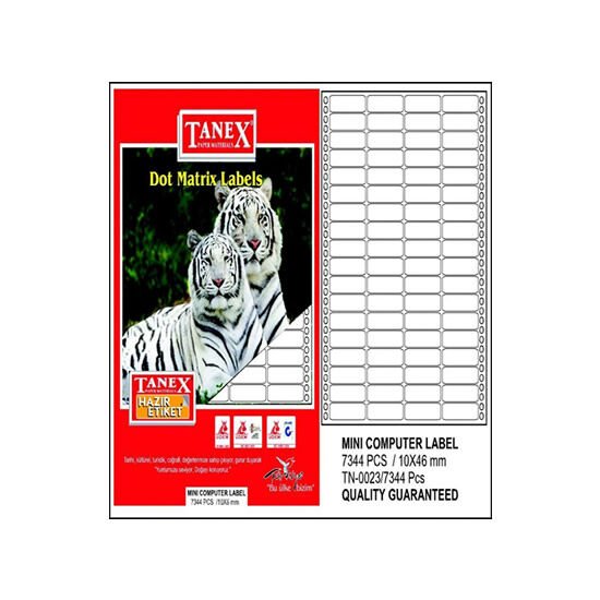 Tanex TN002310 10x46 Sürekli Form Etiketi