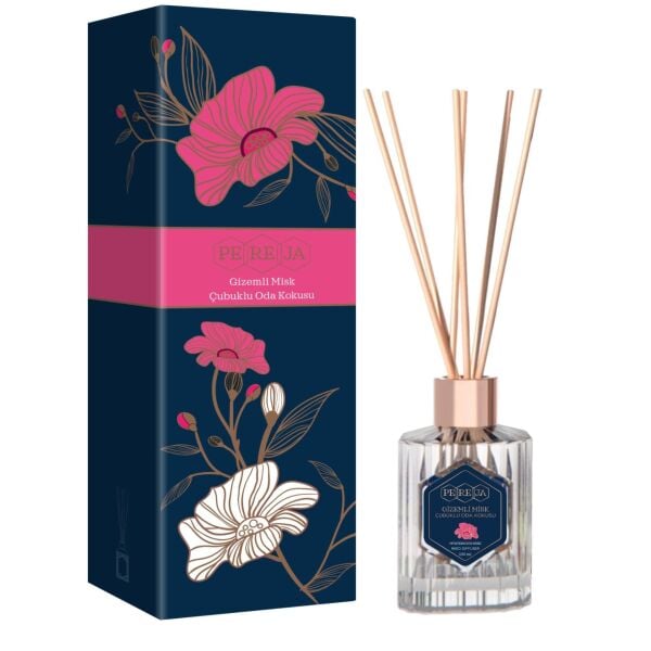 Pereja 100 ml. Reed Diffuser Gizemli Misk Çubuklu Oda Kokusu
