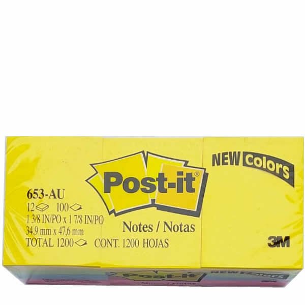 Post-It 653Au 38x51 4 Renk 100 Yaprak Not Kağıdı