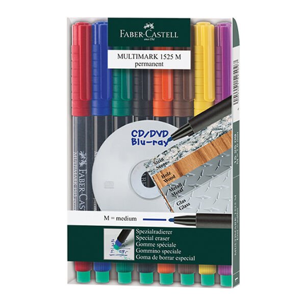 Faber Castell Permanent 8 Li M Asetat Kalemi