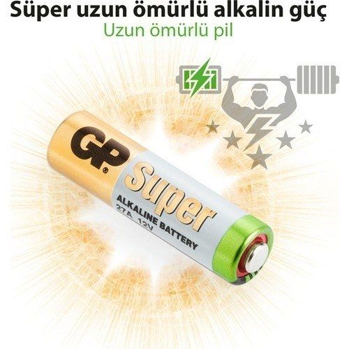 Gp 27A-C5 12V 5 li Alkalin İnce Çakmak Pili