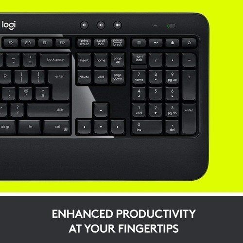 Logitech 920-008808 Wireless Siyah Set Işıklı Combo Klavye & Mouse