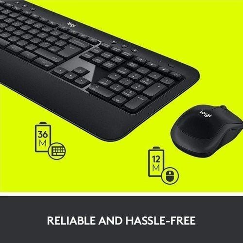 Logitech 920-008808 Wireless Siyah Set Işıklı Combo Klavye & Mouse