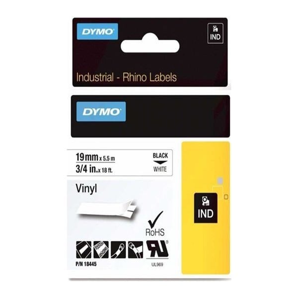 Dymo 18445 RhinoPro 19mmx5.5mt Renkli Vinil Etiket