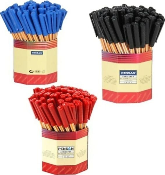 Pensan Officepen 60 lı 1,0 mm Siyah Tükenmez Kalem