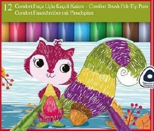 Faber-Castell 12 li Comfort Fırça Uçlu Keçeli Kalem