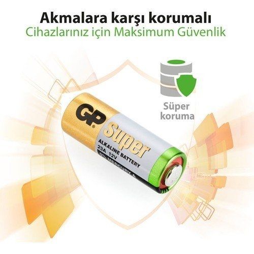 Gp 23A-C5 12V 5 li Alkalin İnce Çakmak Pili