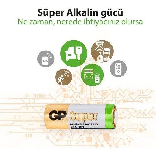 Gp 23A-C5 12V 5 li Alkalin İnce Çakmak Pili