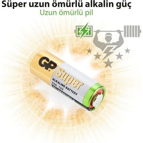 Gp 23A-C5 12V 5 li Alkalin İnce Çakmak Pili
