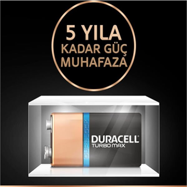 Duracell Turbo Max 9V Pil
