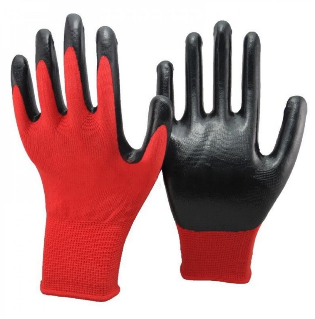 Kaanflex Kf-444-R No:10 Kırmızı-Siyah 12 Li Nitril Eldiven