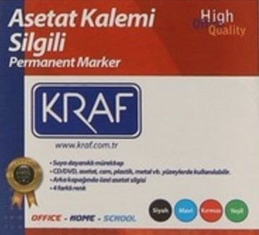 Kraf OHP Plus 260 M Kırmızı Asetat Kalemi