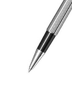 Scrikss 722W Balıksırtı Desenli Krom Roller Kalem