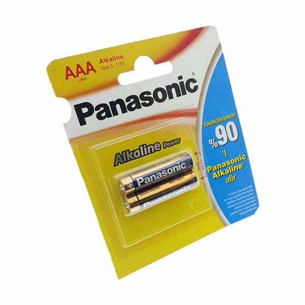 PANASONİC ALKALİNE 2 Lİ AAA İNCE KALEM PİL