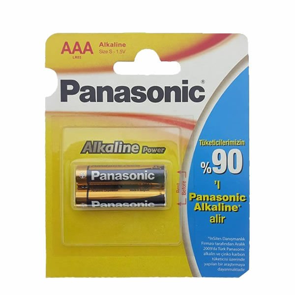 Panasonic Alkaline 2 li Aaa İnce Kalem Pil