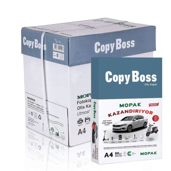 Mopak Copy Boss A4 500 lü 5 Paket 80 Gr Fotokopi Kağıdı