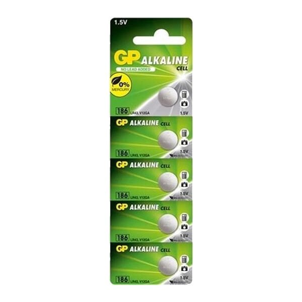 Gp 186-C5  5 li Blister Alkalin Pil