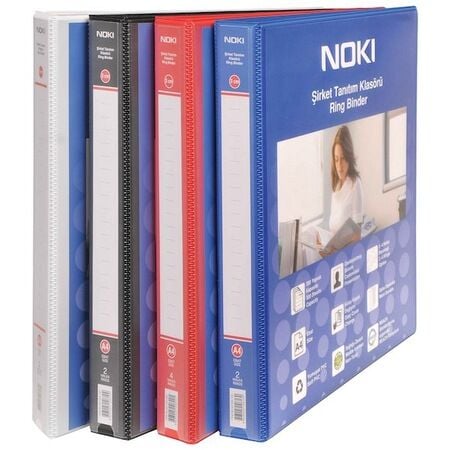 Noki 501343-010 4 Halkalı 3 cm Beyaz Şirket Tanıtım Klasörü