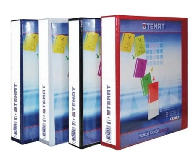 TEMAT 2027 2 HALKALI 7 CM SİYAH KLASÖR